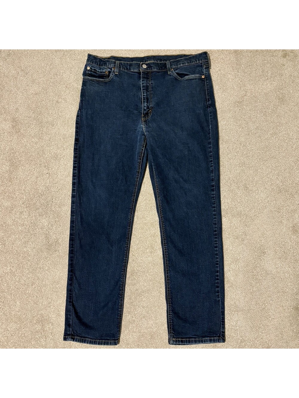 Levis 541 Athletic Taper Fit Jeans Mens (fits 42x32) Blue Dark Wash Denim